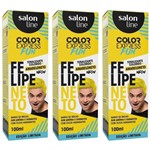 Ficha técnica e caractérísticas do produto Salon Line Color Express Felipe Neto Tonalizante Amarelo 100ml (Kit C/03)