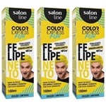 Ficha técnica e caractérísticas do produto Salon Line Color Express Felipe Neto Tonalizante Amarelo 100ml - Kit com 03