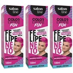 Ficha técnica e caractérísticas do produto Salon Line Color Express Felipe Neto Tonalizante Pink 100ml (Kit C/03)