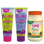 Ficha técnica e caractérísticas do produto Salon Line Kit Arrasar Shampoo Condicionador e Máscara Maionese Capilar #todecacho