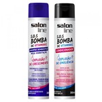 Ficha técnica e caractérísticas do produto Salon Line Kit SOS Bomba de Vitaminas Shampoo Bombástico e Condicionador - 2x300ml