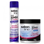 Salon Line Kit SOS Bomba de Vitaminas Shampoo Bombástico e Máscara