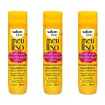 Ficha técnica e caractérísticas do produto Salon Line Meu Liso + Liso Amido de Milho Shampoo 300ml (Kit C/03)