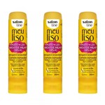 Ficha técnica e caractérísticas do produto Salon Line Meu Liso + Liso Amido Milho Condicionador 300ml (Kit C/03)