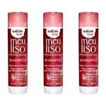 Ficha técnica e caractérísticas do produto Salon Line Meu Liso Progressivado Shampoo 300ml - Kit com 03