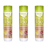 Ficha técnica e caractérísticas do produto Salon Line Meu Liso se Oleosidade Mistos Shampoo 300ml - Kit com 03