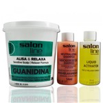 Salon Line - Relaxer Guanidina P/ Cabelos Médios - Relaxamento, Ativador e Neutralizante