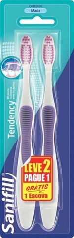 Ficha técnica e caractérísticas do produto Sanifil Escova Dental Tendency Macia Leve2 Pague1** - Coty