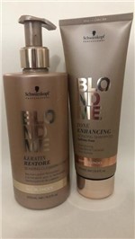 Ficha técnica e caractérísticas do produto Schwarzkopf Blondme Kit Shampoo 250ml + Condicionador 500ml - Senscience