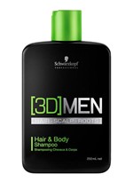 Ficha técnica e caractérísticas do produto Schwarzkopf 3D Men Hair Body Shampoo 250ml