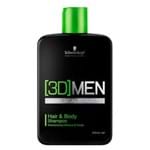 Shampoo Cabelo e Corpo 3D Men 250 Ml - 250 Ml