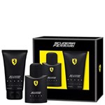 Ficha técnica e caractérísticas do produto Scuderia Ferrari Black Masculino EDT 75ml + Gel de Banho 150ml - Kit Perfume Masculino - 75 Ml
