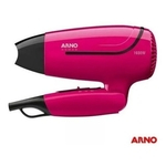 Ficha técnica e caractérísticas do produto Secador De Cabelo Arno Nomad Travel 1600w Rosa Noma Bivolt