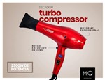 Ficha técnica e caractérísticas do produto Secador de Cabelo Turbo Compressor MQ-Vermelho-110v - Mq Professional