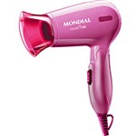 Ficha técnica e caractérísticas do produto Secador de Cabelos Mondial Fashion Pink Bivolt