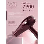 Secador Ws Turbo 7900 Profissional Hair Products 220v Bordo Leve e Potente Turbo 2100 w