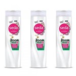 Ficha técnica e caractérísticas do produto Seda Boom Liberados Shampoo 325ml (Kit C/03)