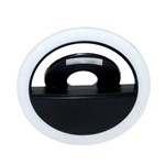 Ficha técnica e caractérísticas do produto Selfie Ring Light Bateria Preto
