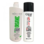 Semi Definitiva 5 Em 1 Qatar Hair + Organic Tróia Hair 2x1l