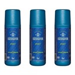 Ficha técnica e caractérísticas do produto Senador Sport Desodorante Spray 90ml (Kit C/03)