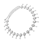 Ficha técnica e caractérísticas do produto Senhoras Das Mulheres Do Vintage Magro Diamante Corpo Corrente Cintura Quadril Vestido Cinto