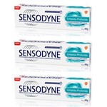 Sensodyne Limpeza Profunda Creme Dental 90g (kit C/03)