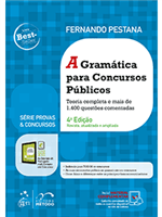 Livro Gramática para Concursos Públicos e Provas, 4ª Ed 2019
