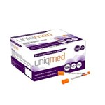 Ficha técnica e caractérísticas do produto Seringa para Insulina 0,3 Ml 8x0,30mm 100un Uniqmed