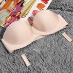 Ficha técnica e caractérísticas do produto Sexy Invisible Lâmina Strapless sem emenda Strapless Reúna Push Up Bra Underwear