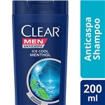 Ficha técnica e caractérísticas do produto Shampo Clear Ice Cool Menthol Anticaspa 200ml