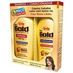 Ficha técnica e caractérísticas do produto Shampoo 300ml+condicionador 200ml Niely Gold Uso Diário