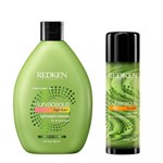 Shampoo Curvaceous 1l e Full Swirl 150ml Redken Cachos Definidos Cabelos Cacheados