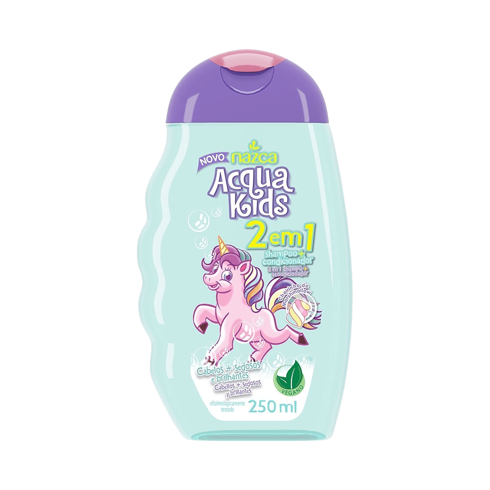 Ficha técnica e caractérísticas do produto Shampoo Acqua Kids 2em1 Marshmallow 250ml