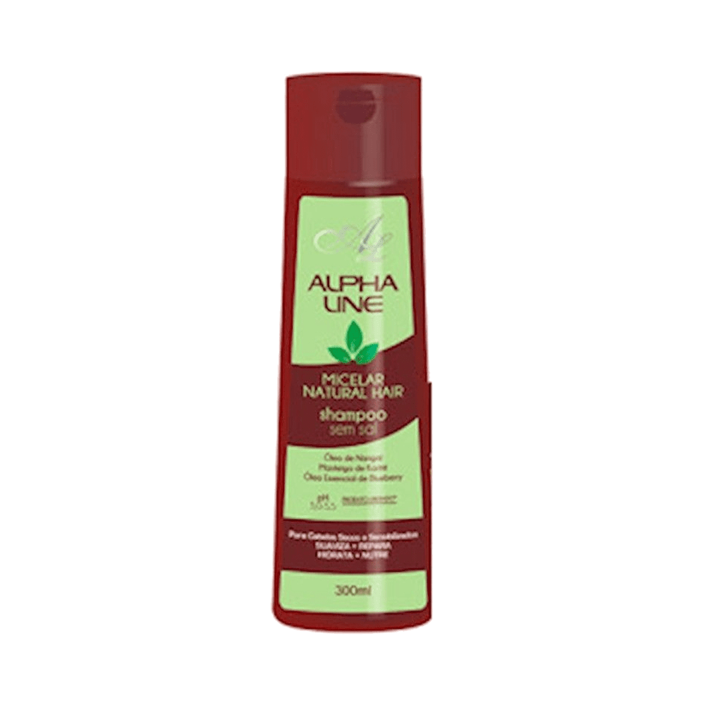 Ficha técnica e caractérísticas do produto Shampoo Alpha Line Micelar Natural Hair 300ml