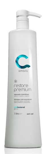 Ficha técnica e caractérísticas do produto Shampoo Amávia Restore Premium 1L