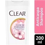 Ficha técnica e caractérísticas do produto Shampoo Anticaspa Clear Anticaspa Flor de Cerejeira 200ml SH CLEAR A-CASPA 200ML-FR FEM FLOR CERJA