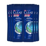 Ficha técnica e caractérísticas do produto Shampoo Anticaspa Clear Ice Cool Menthol 400Ml - 6Un