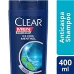 Ficha técnica e caractérísticas do produto Shampoo Anticaspa Clear Men Ice Cool Mentol 400ml