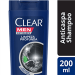Ficha técnica e caractérísticas do produto Shampoo Anticaspa Clear Men Limpeza Profunda 200 ML