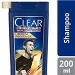 Ficha técnica e caractérísticas do produto Shampoo Anticaspa Clear Men Limpeza Profunda 200ml