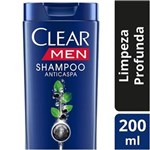 Ficha técnica e caractérísticas do produto Shampoo Anticaspa Clear Men Limpeza Profunda - 200ml