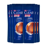 Ficha técnica e caractérísticas do produto Shampoo Anticaspa Clear Queda Control 400ml - 6Un