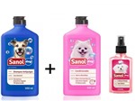 Ficha técnica e caractérísticas do produto Shampoo Antipulga para Cachorro + Condicionador Revializante e Perfume Cachorro Fragrância Femea Sanol Dog
