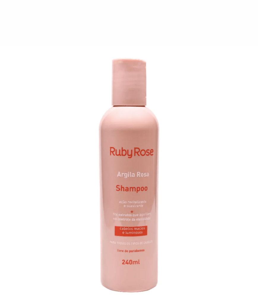 Ficha técnica e caractérísticas do produto Shampoo Argila Rosa 240ml - Ruby Rose
