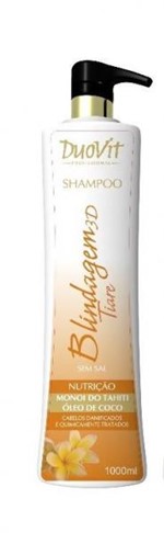 Shampoo Blindagem 3d Profissional 1 Litro - Duovit Tiare
