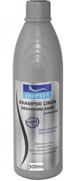 Ficha técnica e caractérísticas do produto Shampoo Cinza Desamarelador Nupill 300ml