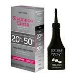 Shampoo Cinza Soft Hair 20% a 50% Fios Brancos 60ml