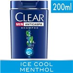 Ficha técnica e caractérísticas do produto Shampoo Clear Ice Cool Menthol - 200ml