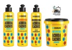 Ficha técnica e caractérísticas do produto Shampoo Cond Máscara Finalizador Cachos Acorda Cachos Chikas - Bio Extratus