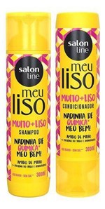 Ficha técnica e caractérísticas do produto Shampoo Condic Meu Liso Muito+liso Amido Milho Salon Line